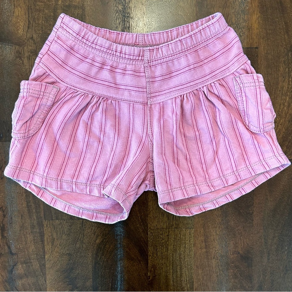 Tea Collection Girls Size 7 Purple Pull-on Shorts With Elastic Waist & Pockets